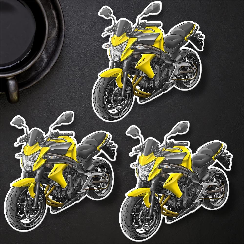 Kawasaki ER-6n 2012 - 2013 Inspired Motorcycle Stickers - Set of 3 Motorcycle Decals for Riders