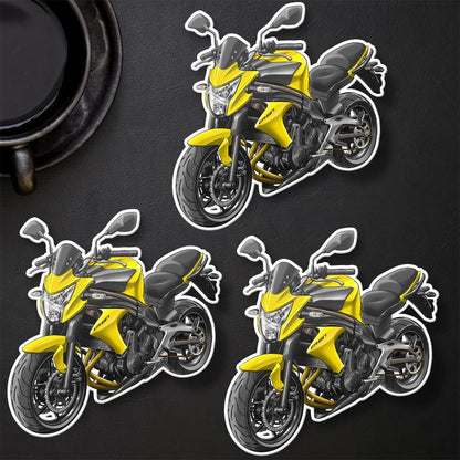 Kawasaki ER-6n 2012 - 2013 Inspired Motorcycle Stickers - Set of 3 Motorcycle Decals for Riders