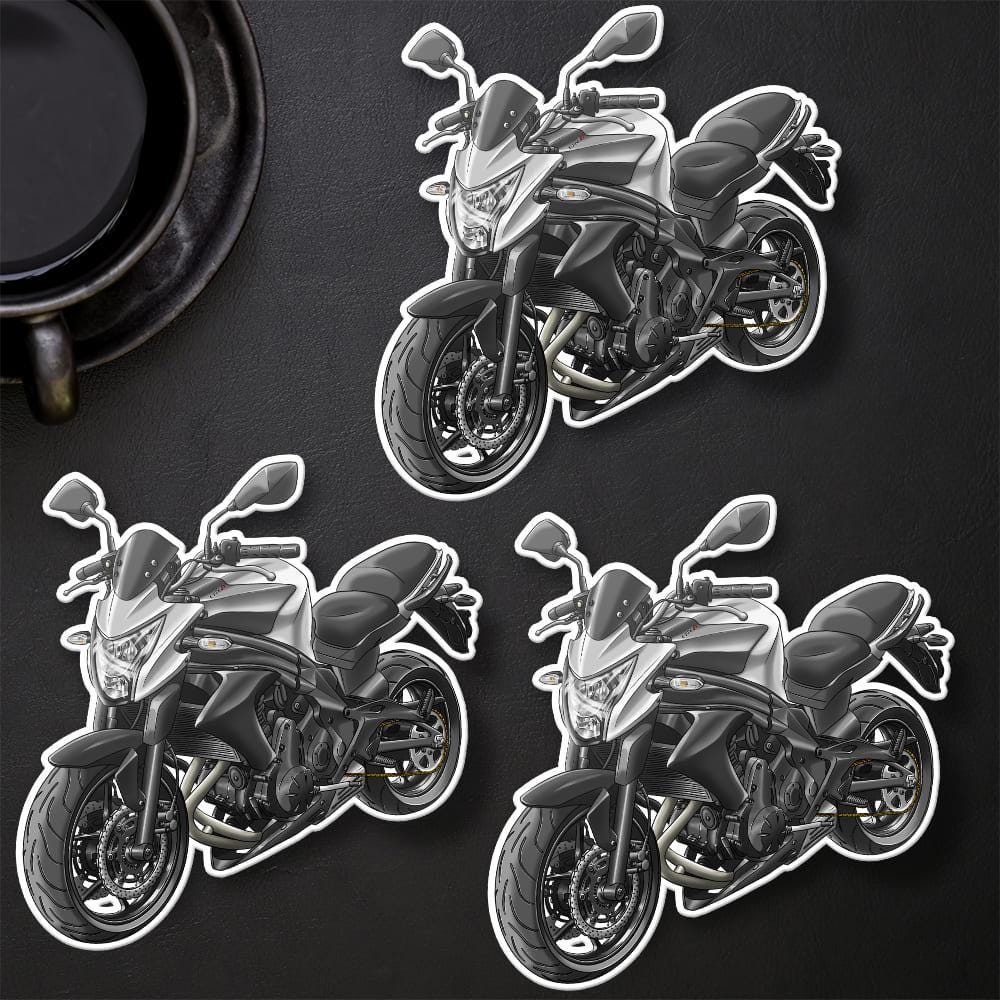 Kawasaki ER-6n 2014 - 2016 Inspired Motorcycle Stickers - Set of 3 Motorcycle Decals for Riders