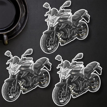 Kawasaki ER-6n 2014 - 2016 Inspired Motorcycle Stickers - Set of 3 Motorcycle Decals for Riders