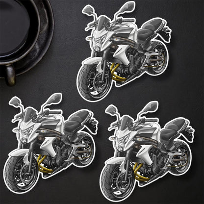 Kawasaki ER-6n 2012 - 2013 Inspired Motorcycle Stickers - Set of 3 Motorcycle Decals for Riders