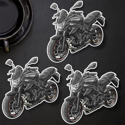 Kawasaki ER-6n 2014 - 2016 Inspired Motorcycle Stickers - Set of 3 Motorcycle Decals for Riders
