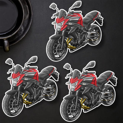 Kawasaki ER-6n 2012 - 2013 Inspired Motorcycle Stickers - Set of 3 Motorcycle Decals for Riders