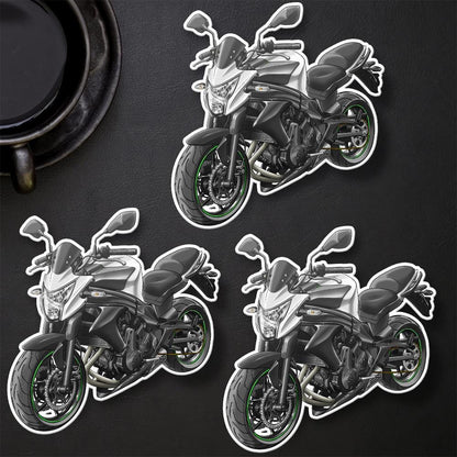 Kawasaki ER-6n 2014 - 2016 Inspired Motorcycle Stickers - Set of 3 Motorcycle Decals for Riders
