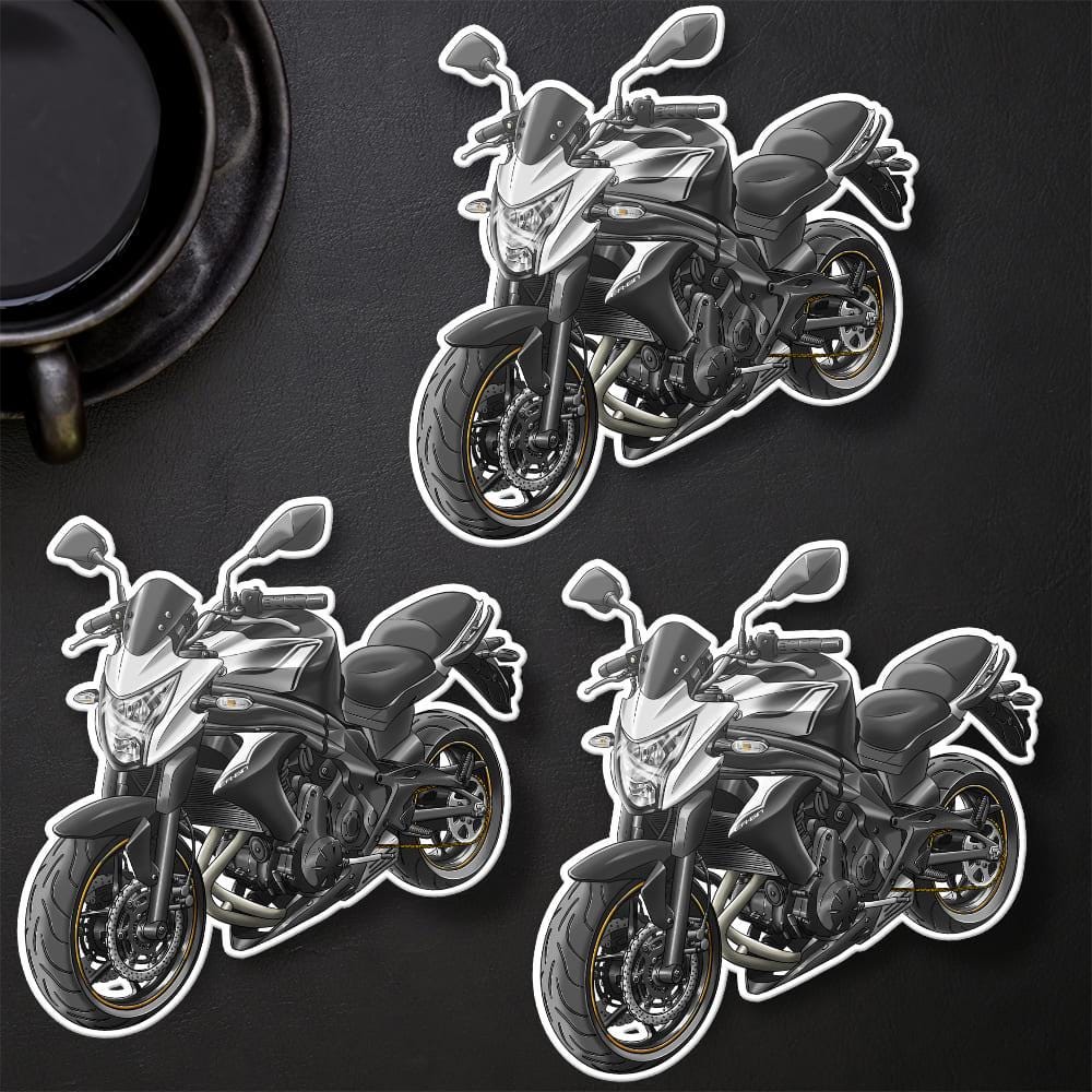 Kawasaki ER-6n 2014 - 2016 Inspired Motorcycle Stickers - Set of 3 Motorcycle Decals for Riders