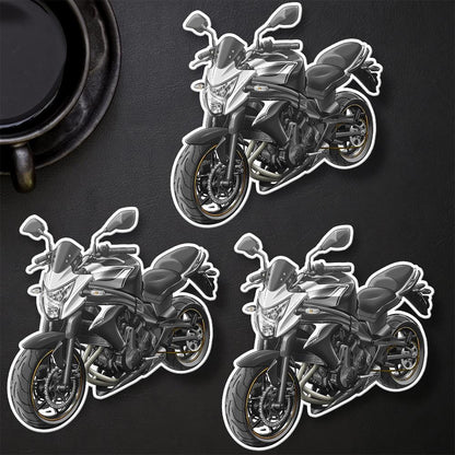 Kawasaki ER-6n 2014 - 2016 Inspired Motorcycle Stickers - Set of 3 Motorcycle Decals for Riders