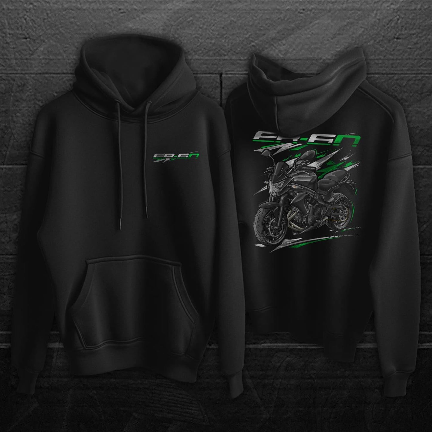 Kawasaki ER-6n 2014 - 2016 Inspired Hoodie - Motorcycle Sweatshirt for Riders