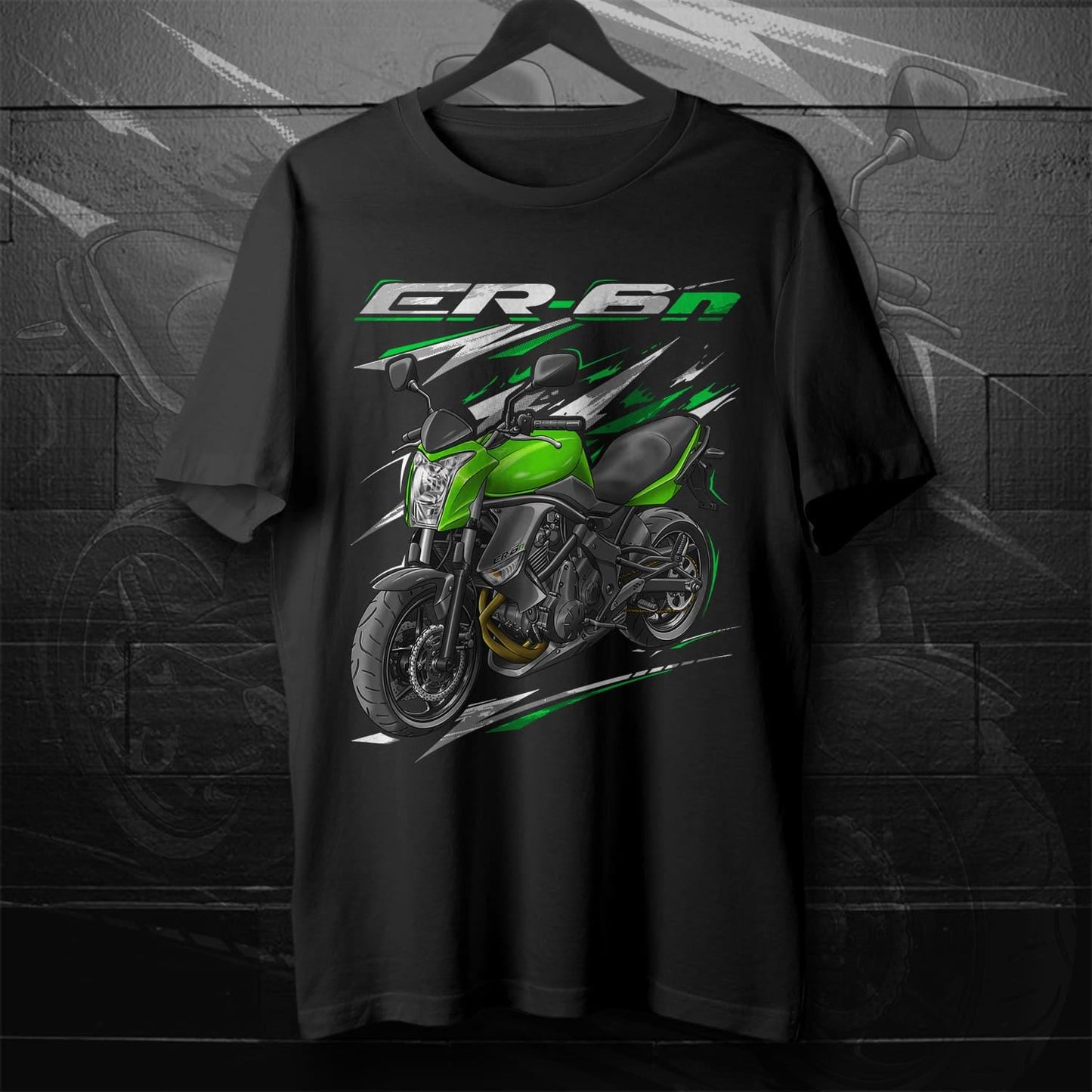 Kawasaki ER-6n 2009 - 2011 Inspired T-Shirt - Motorcycle Tee Shirt for Riders