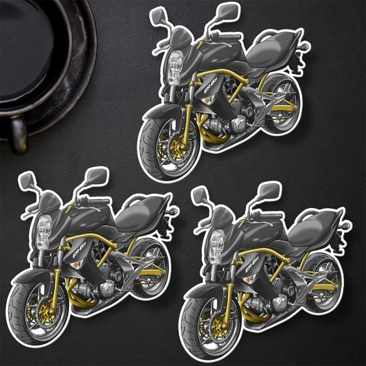 Kawasaki ER-6n 2006 - 2008 Inspired Motorcycle Stickers - Set of 3 Motorcycle Decals for Riders