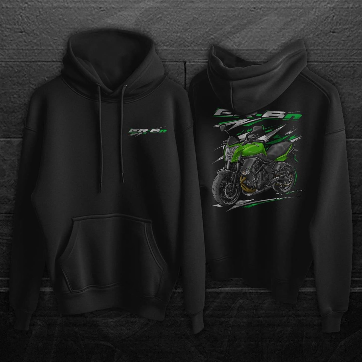 Kawasaki ER-6n 2009 - 2011 Inspired Hoodie - Motorcycle Sweatshirt for Riders