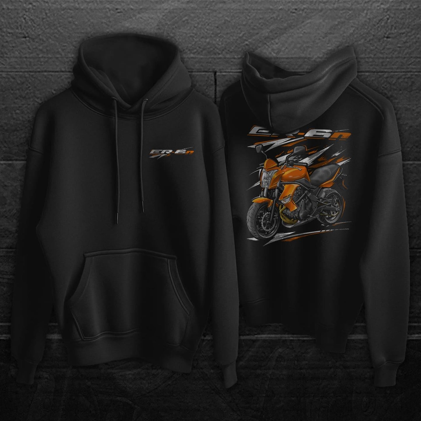 Kawasaki ER-6n 2009 - 2011 Inspired Hoodie - Motorcycle Sweatshirt for Riders