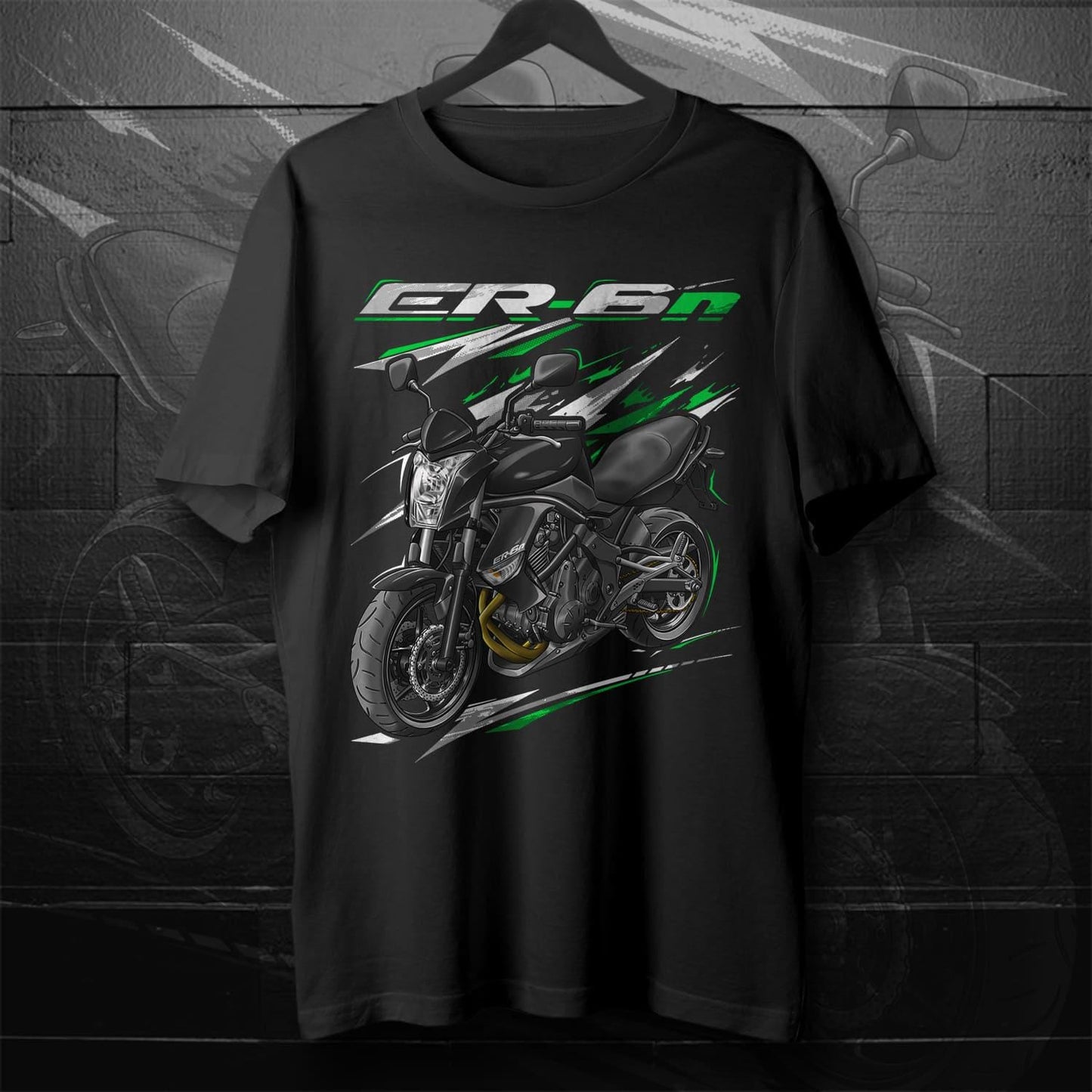 Kawasaki ER-6n 2009 - 2011 Inspired T-Shirt - Motorcycle Tee Shirt for Riders