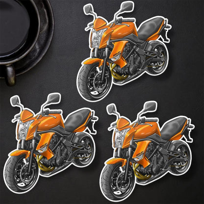 Kawasaki ER-6n 2009 - 2011 Inspired Motorcycle Stickers - Set of 3 Motorcycle Decals for Riders