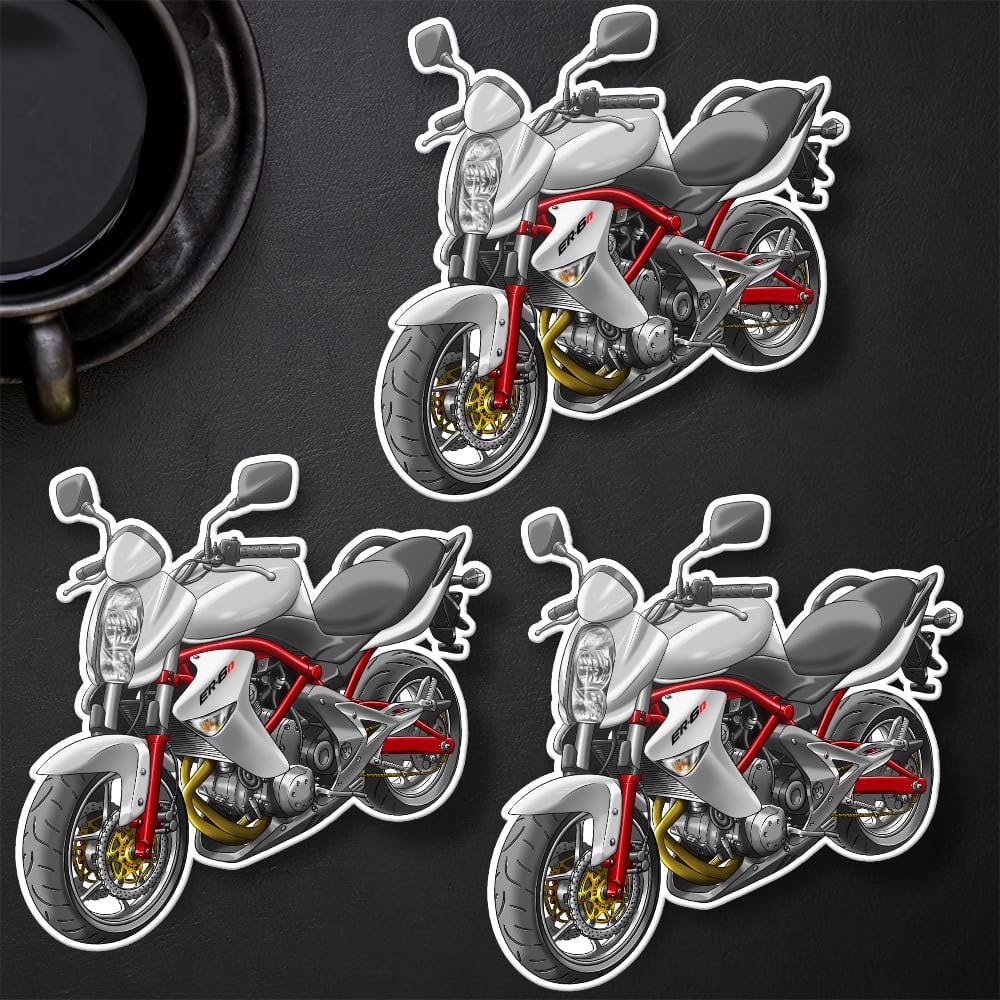 Kawasaki ER-6n 2006 - 2008 Inspired Motorcycle Stickers - Set of 3 Motorcycle Decals for Riders