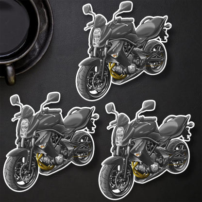 Kawasaki ER-6n 2006 - 2008 Inspired Motorcycle Stickers - Set of 3 Motorcycle Decals for Riders