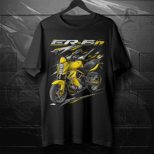 Kawasaki ER-6n 2006 - 2008 Inspired T-Shirt - Motorcycle Tee Shirt for Riders