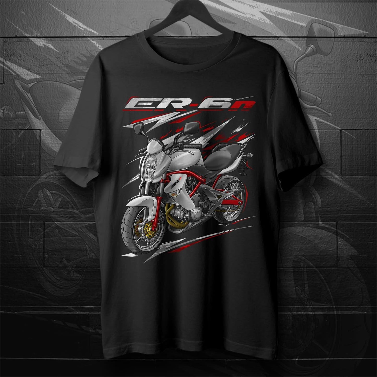 Kawasaki ER-6n 2006 - 2008 Inspired T-Shirt - Motorcycle Tee Shirt for Riders