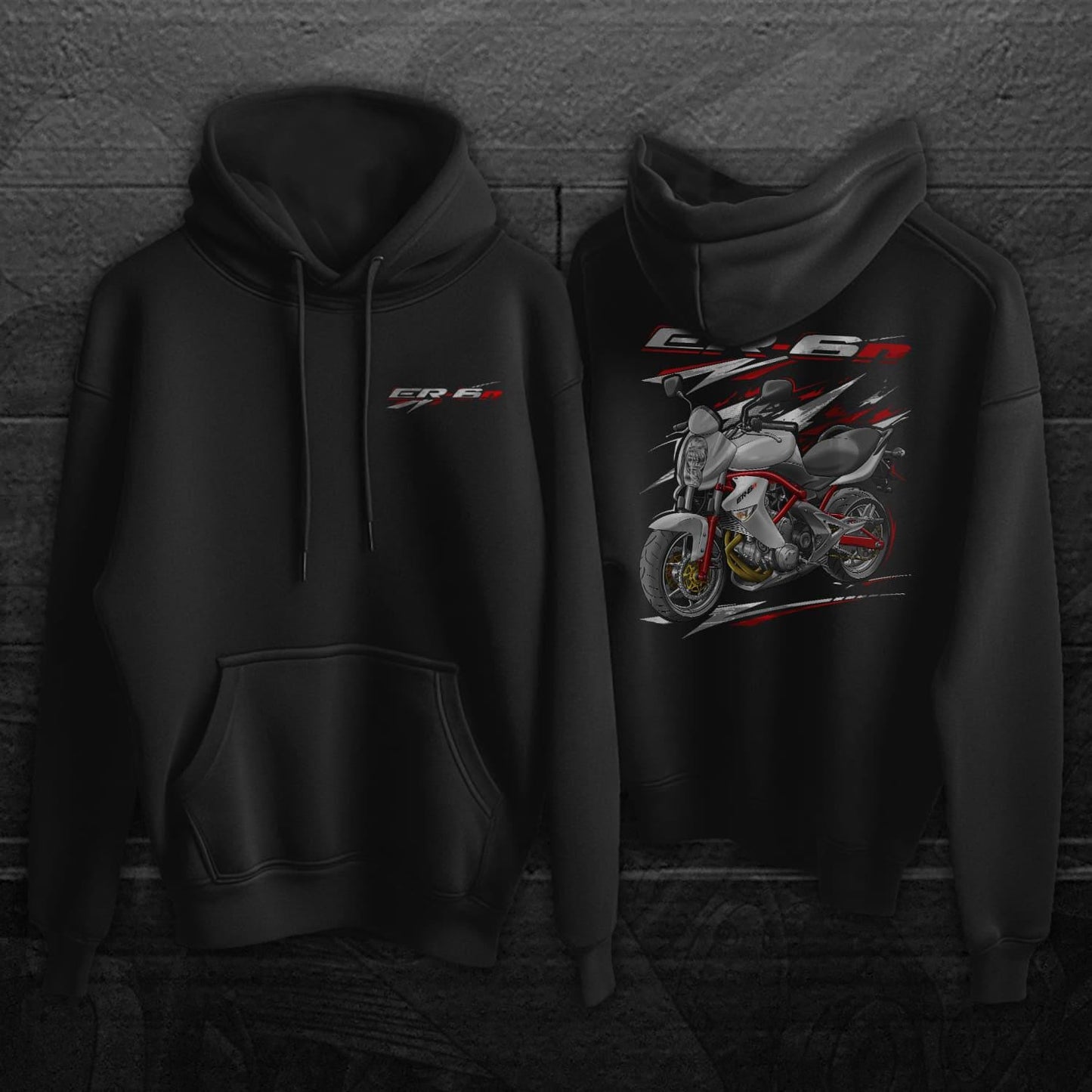 Kawasaki ER-6n 2006 - 2008 Inspired Hoodie - Motorcycle Sweatshirt for Riders