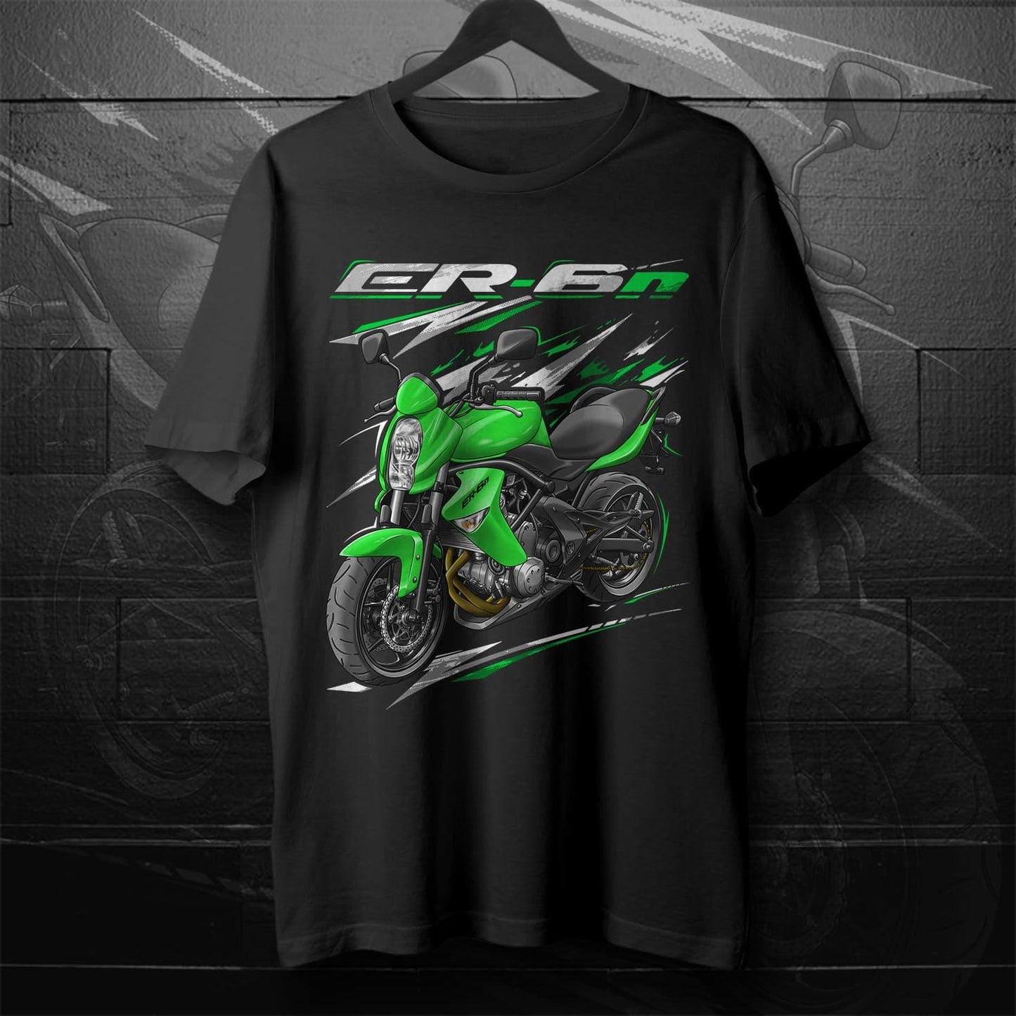 Kawasaki ER-6n 2006 - 2008 Inspired T-Shirt - Motorcycle Tee Shirt for Riders
