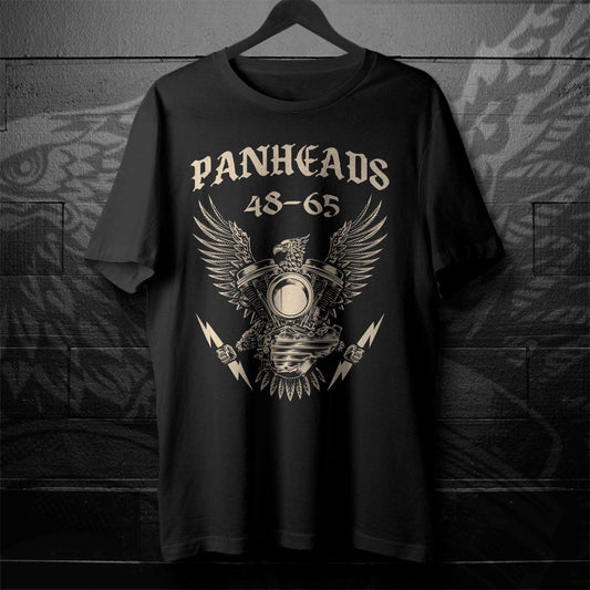 Panheads 48-65 Biker Motorcycle T-Shirt - Biker Tee Shirt for Harley & Chopper Riders