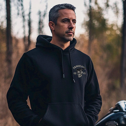 Panhead Forever Motorcycle Hoodie - Biker Sweatshirt for Harley & Chopper Riders