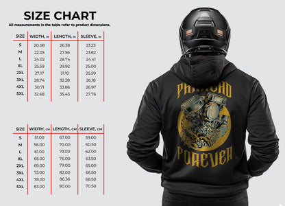 Panhead Forever Scorpion Motorcycle Hoodie - Biker Sweatshirt for Harley & Chopper Riders