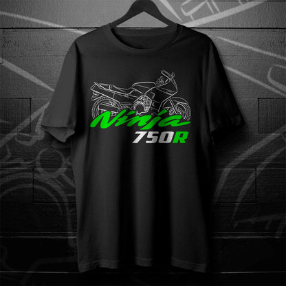 Kawasaki Ninja 750R Inspired T-Shirt - Motorcycle Tee Shirt for Riders
