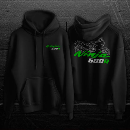 Kawasaki GPX600R & Ninja 600R Inspired Hoodie - Motorcycle Sweatshirt for Riders