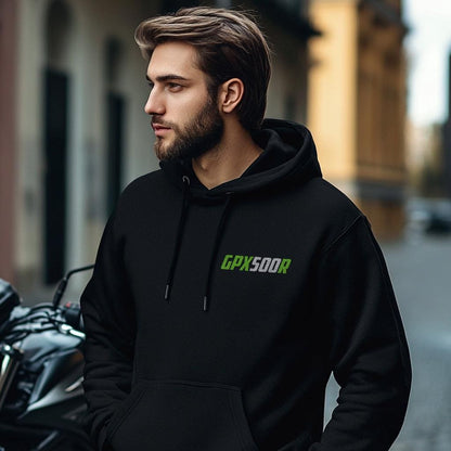 Kawasaki GPX500R & ZX500B Inspired Hoodie - Motorcycle Sweatshirt for Riders