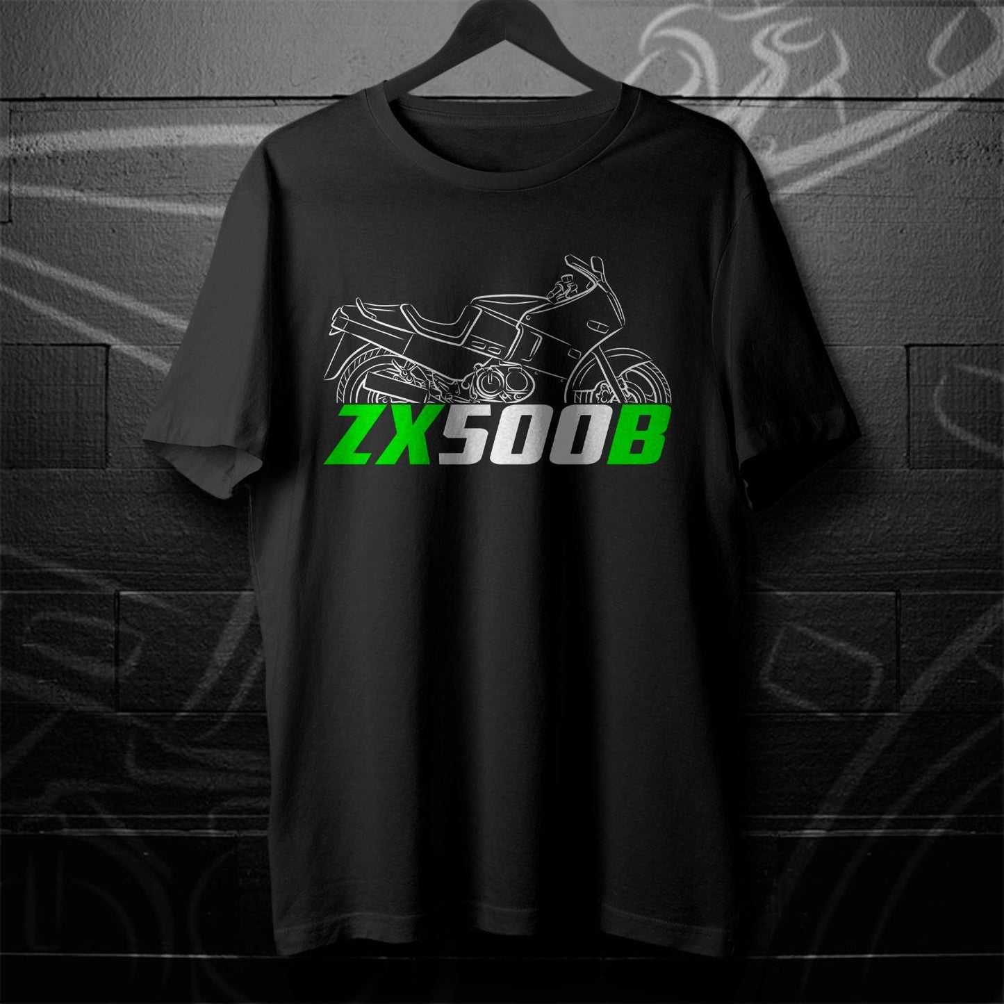 Kawasaki GPX500R & ZX500B Inspired T-Shirt - Motorcycle Tee Shirt for Riders
