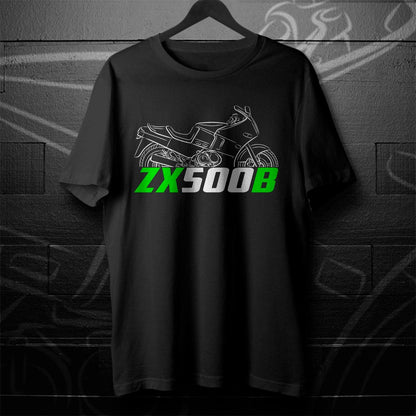 Kawasaki GPX500R & ZX500B Inspired T-Shirt - Motorcycle Tee Shirt for Riders
