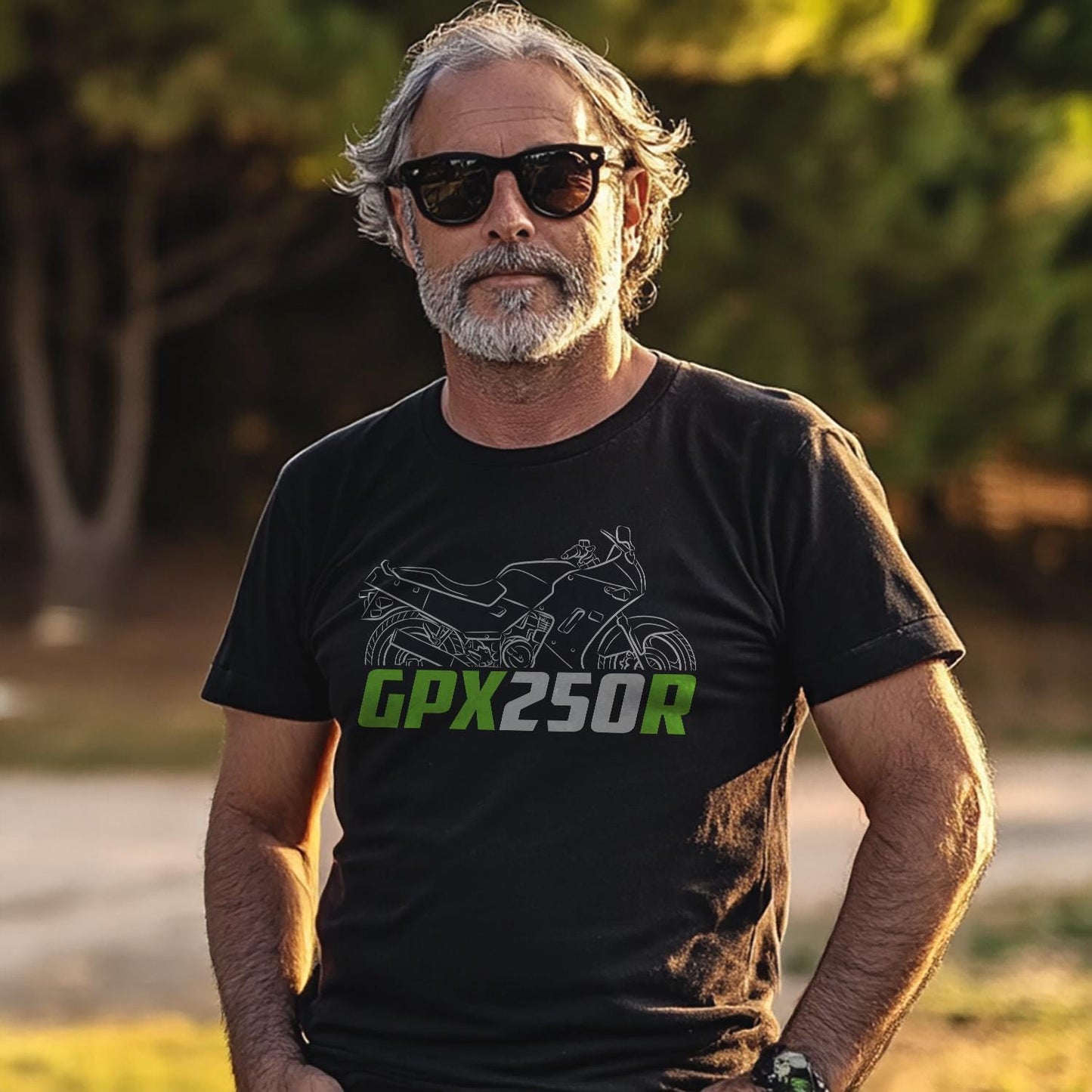 Kawasaki GPX250R | Ninja 250R & EX250 Inspired T-Shirt - Motorcycle Tee Shirt for Riders