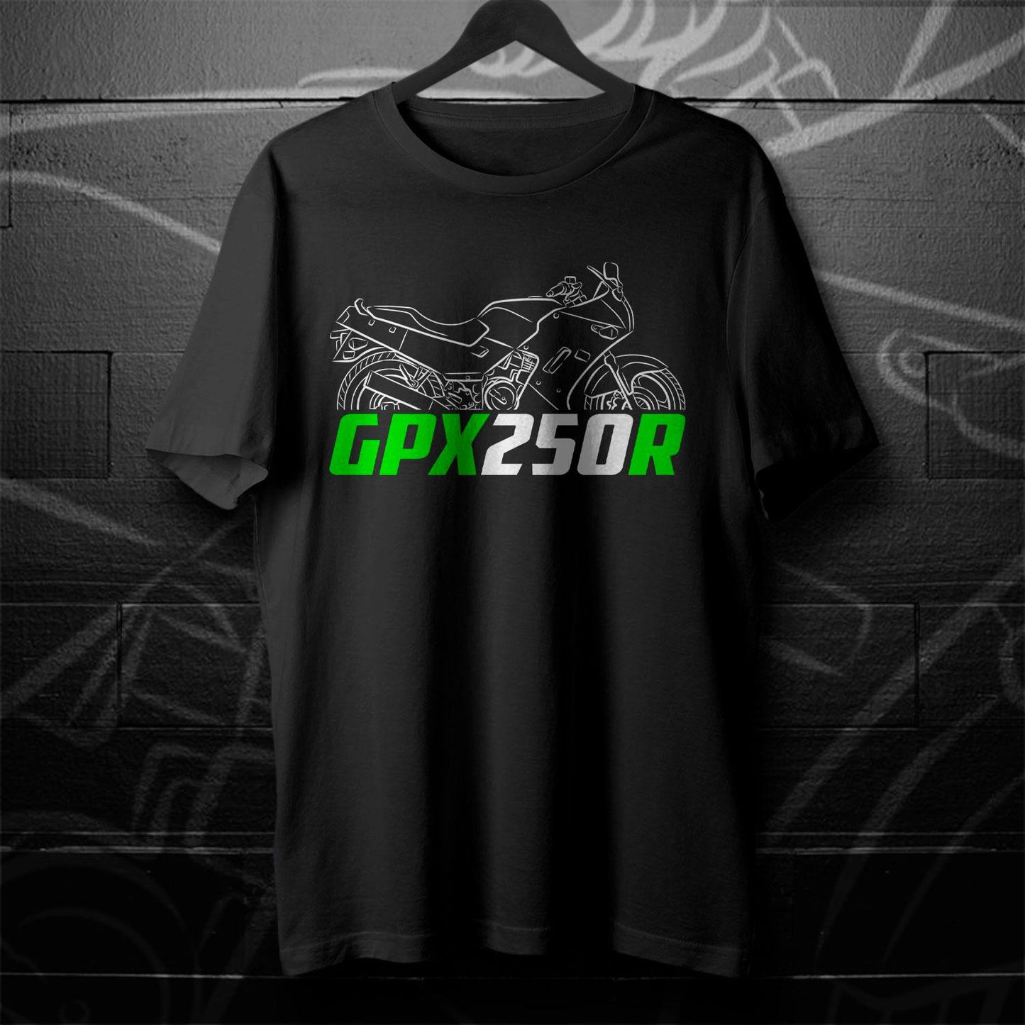 Kawasaki GPX250R | Ninja 250R & EX250 Inspired T-Shirt - Motorcycle Tee Shirt for Riders