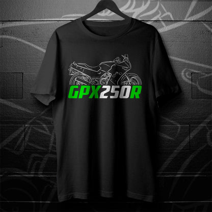 Kawasaki GPX250R | Ninja 250R & EX250 Inspired T-Shirt - Motorcycle Tee Shirt for Riders