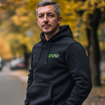Kawasaki GPX250R | Ninja 250R & EX250 Inspired Hoodie - Motorcycle Sweatshirt for Riders