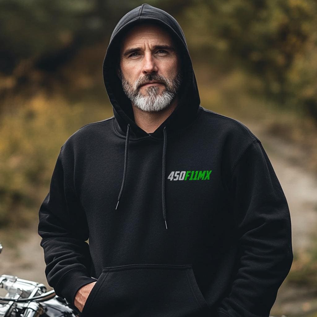 Kawasaki 450 F11MX 1973 Inspired Hoodie - Motorcycle Sweatshirt for Riders