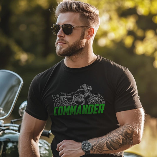 Kawasaki W2 TT & 650 Commander W2 SS T-Shirt - Motorcycle Tee Shirt for Riders