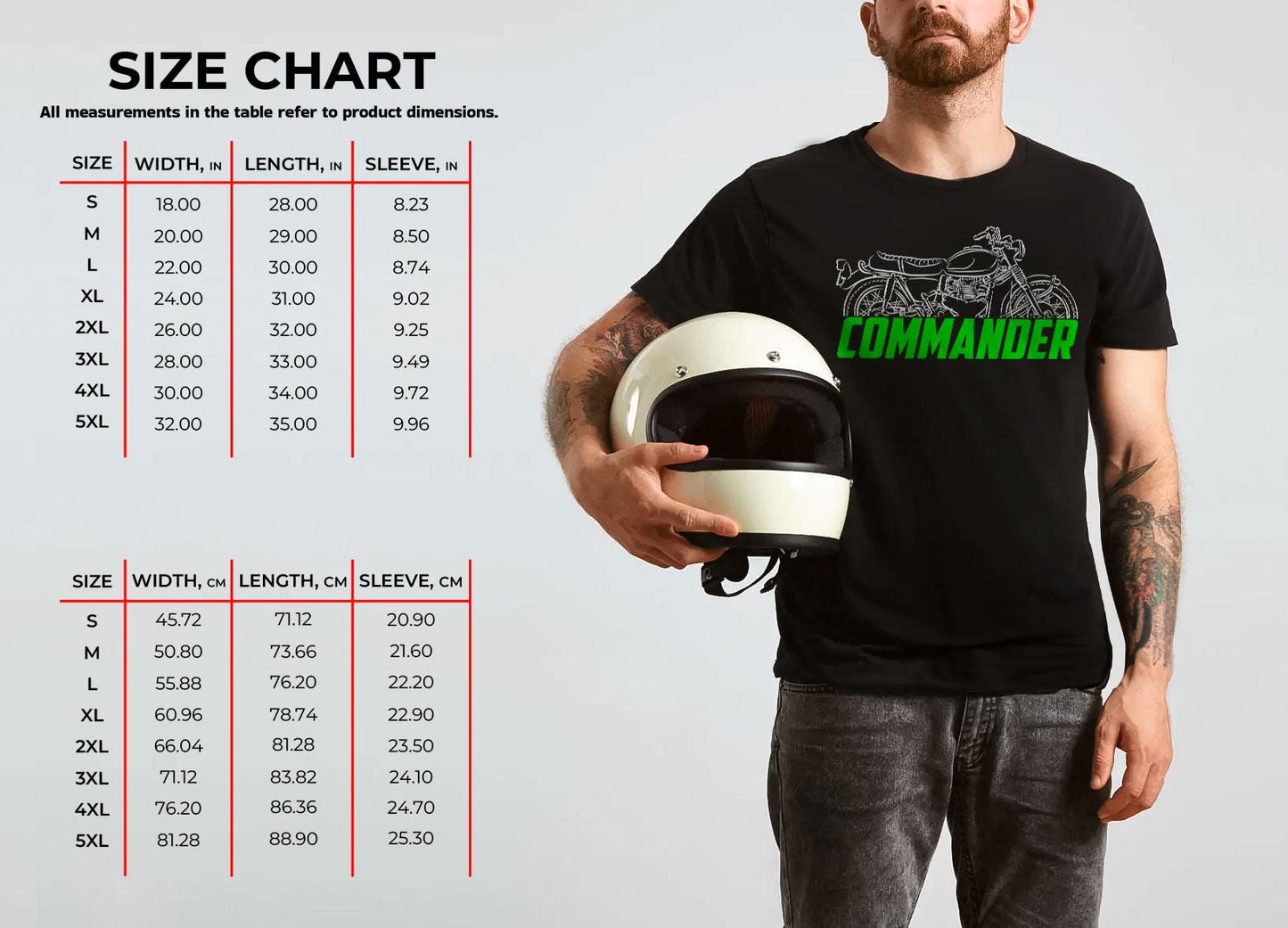 Kawasaki W2 TT & 650 Commander W2 SS T-Shirt - Motorcycle Tee Shirt for Riders