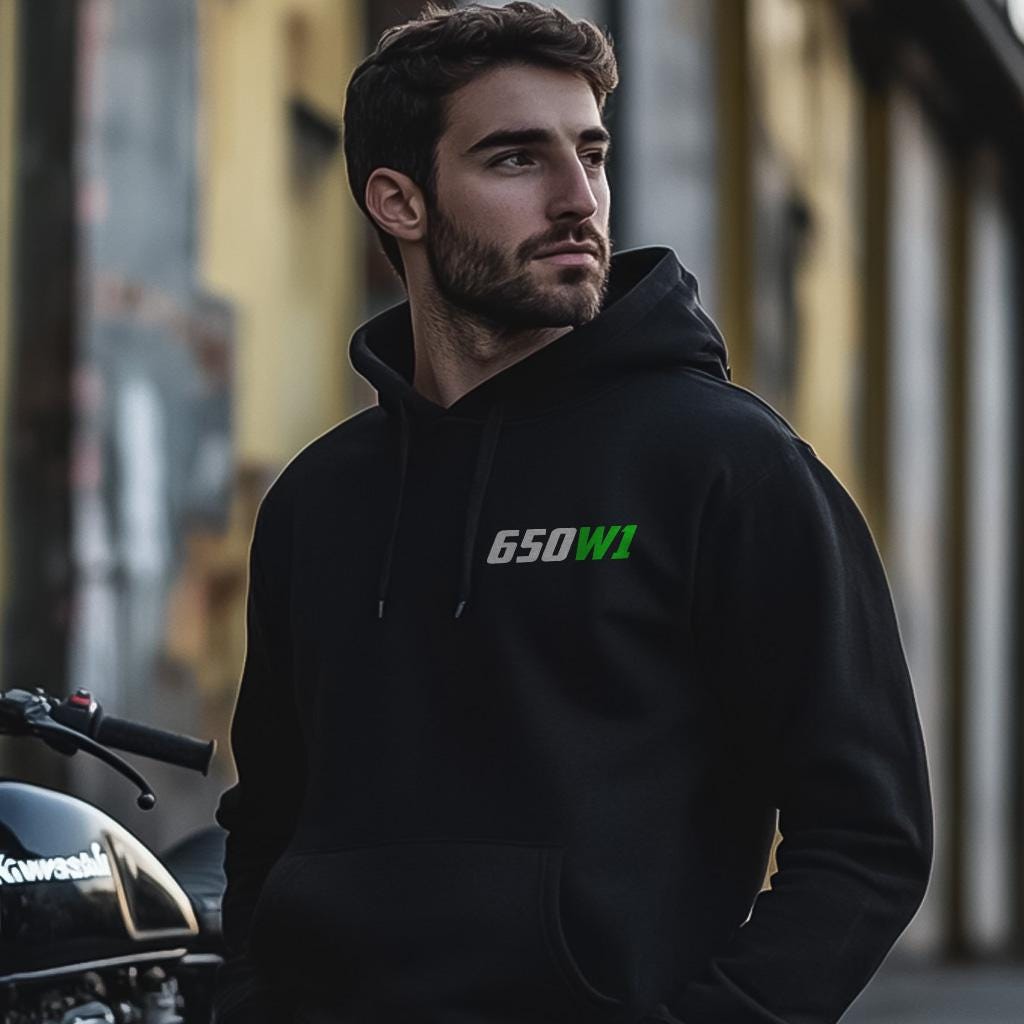 Kawasaki 650 W1 W1S W1SA & W1SS Inspired Hoodie - Motorcycle Sweatshirt for Riders