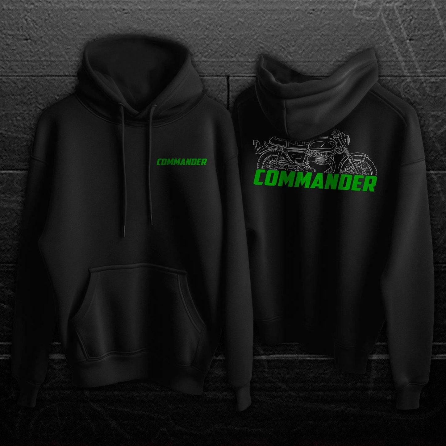 Kawasaki 650 W1 W1S W1SA & W1SS Inspired Hoodie - Motorcycle Sweatshirt for Riders