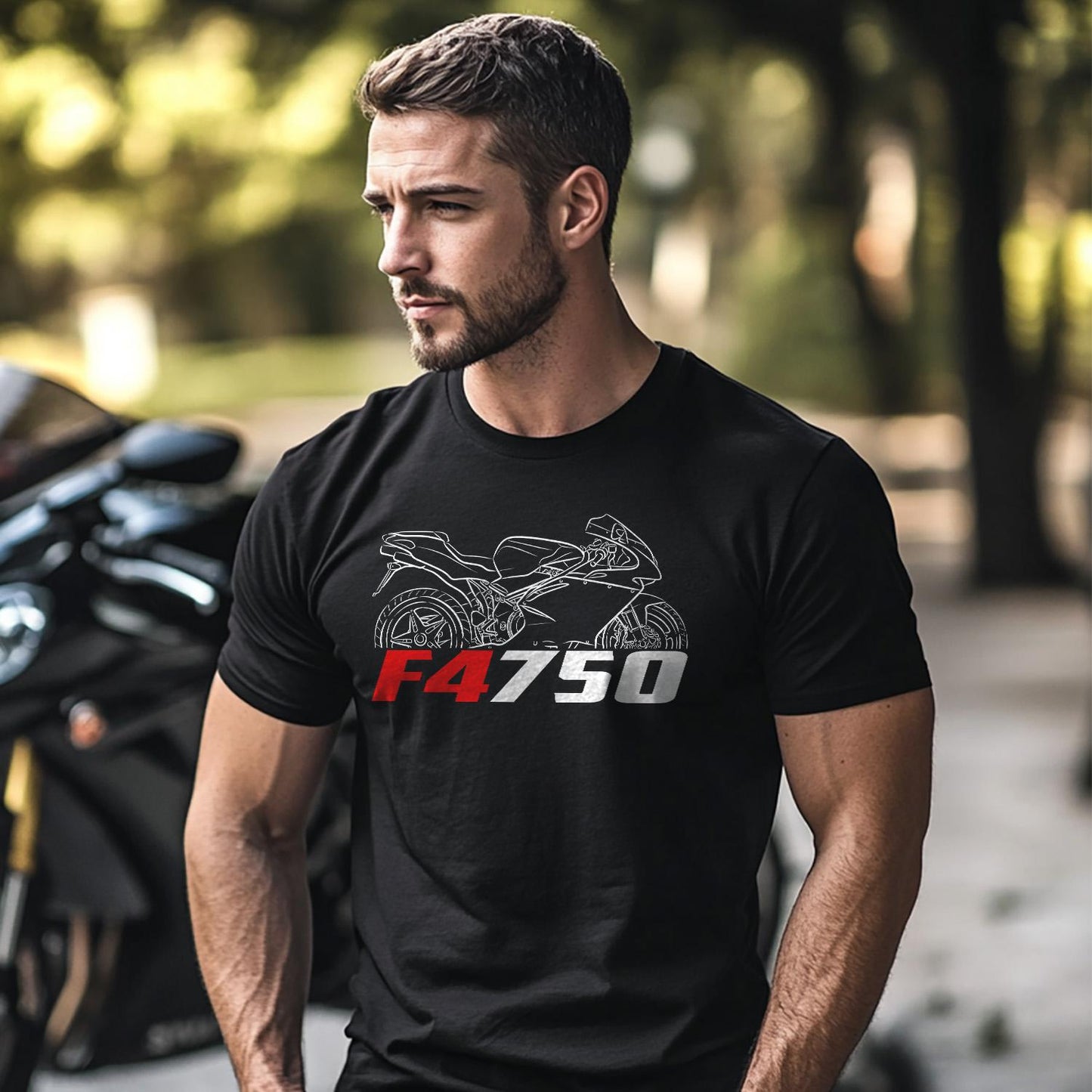 MV Agusta F4 750 1999 - 2004 Inspired T-Shirt - Motorcycle Tee Shirt for Riders