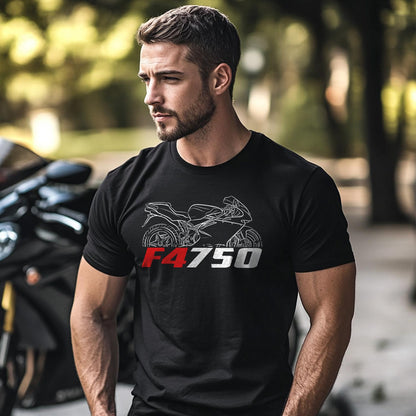 MV Agusta F4 750 1999 - 2004 Inspired T-Shirt - Motorcycle Tee Shirt for Riders