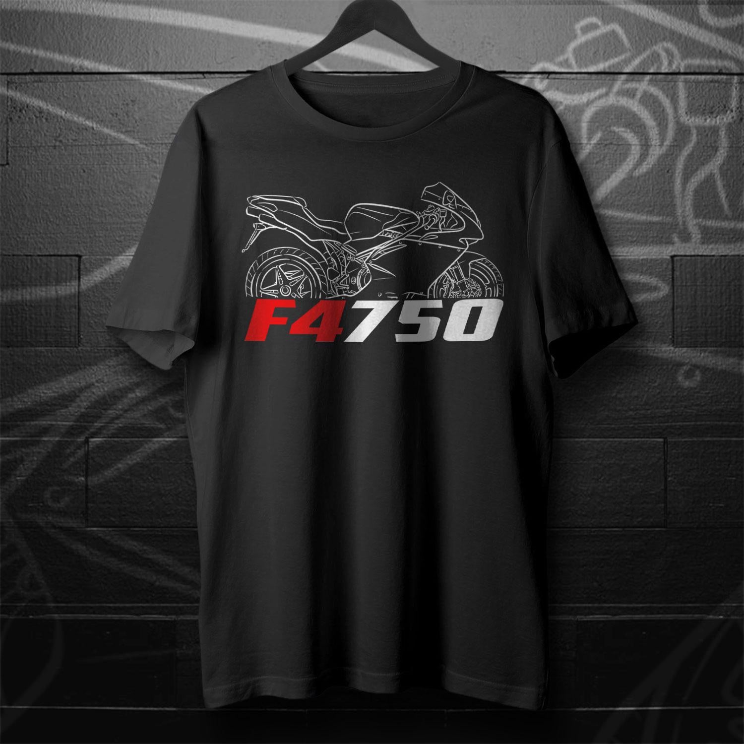 MV Agusta F4 750 1999 - 2004 Inspired T-Shirt - Motorcycle Tee Shirt for Riders