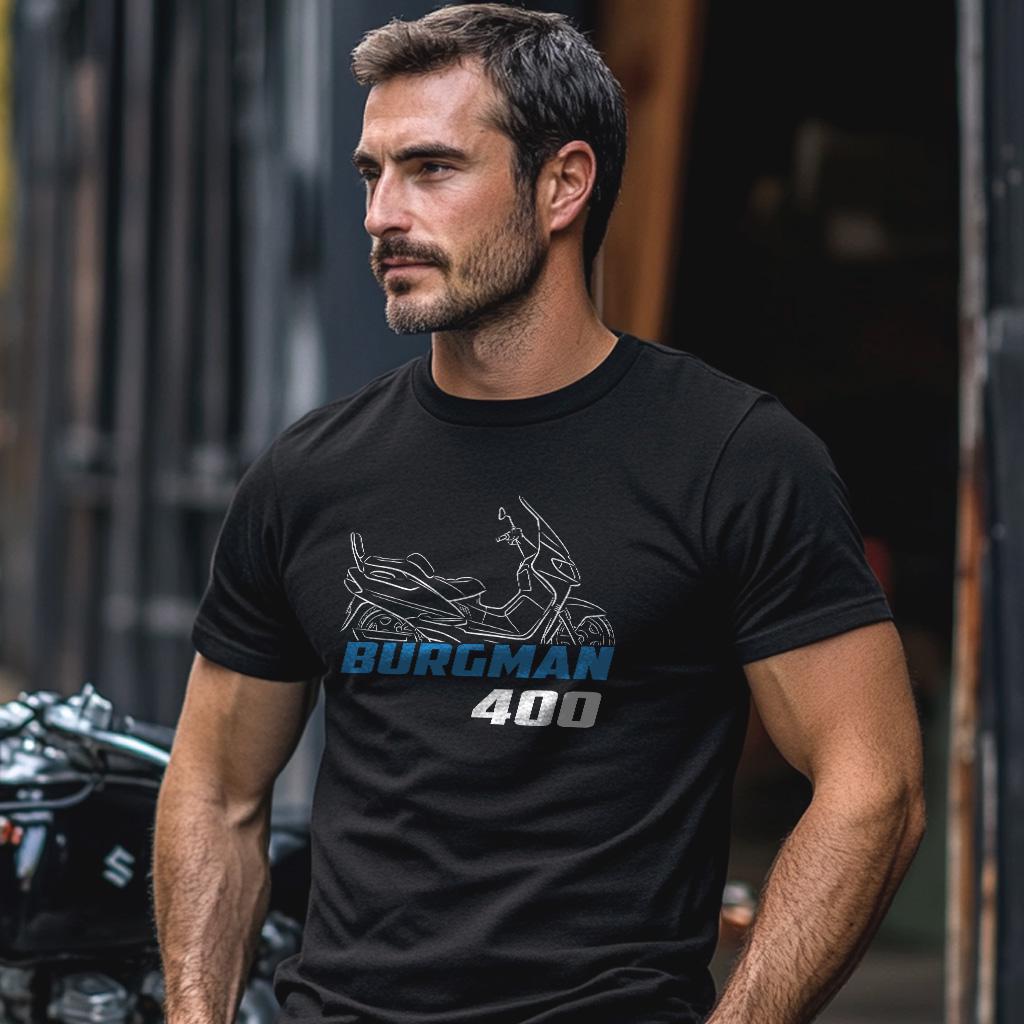 Suzuki AN400 Burgman ( Skywave 400 ) Inspired T-Shirt - Motorcycle Tee Shirt for Riders