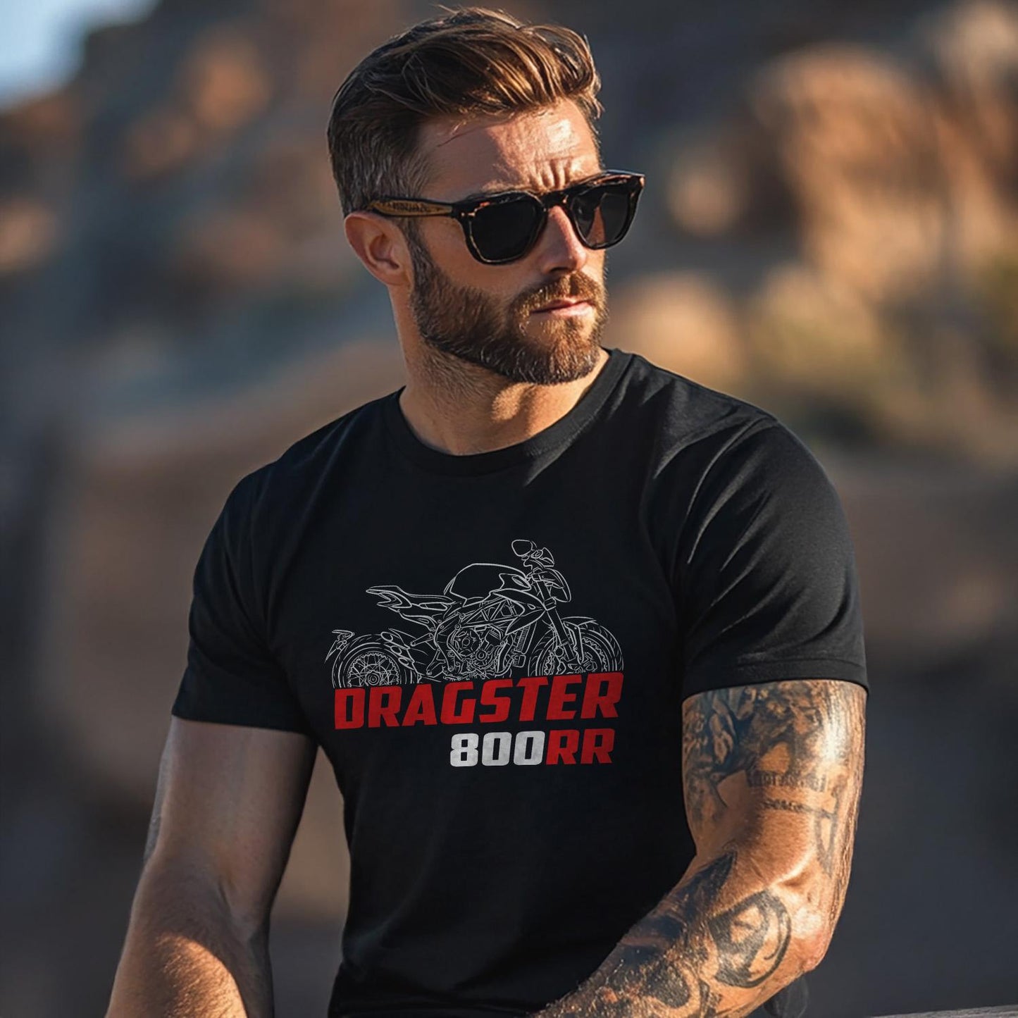 MV Agusta Dragster 800 RR 2020 - 2022 Inspired T-Shirt - Motorcycle Tee Shirt for Riders
