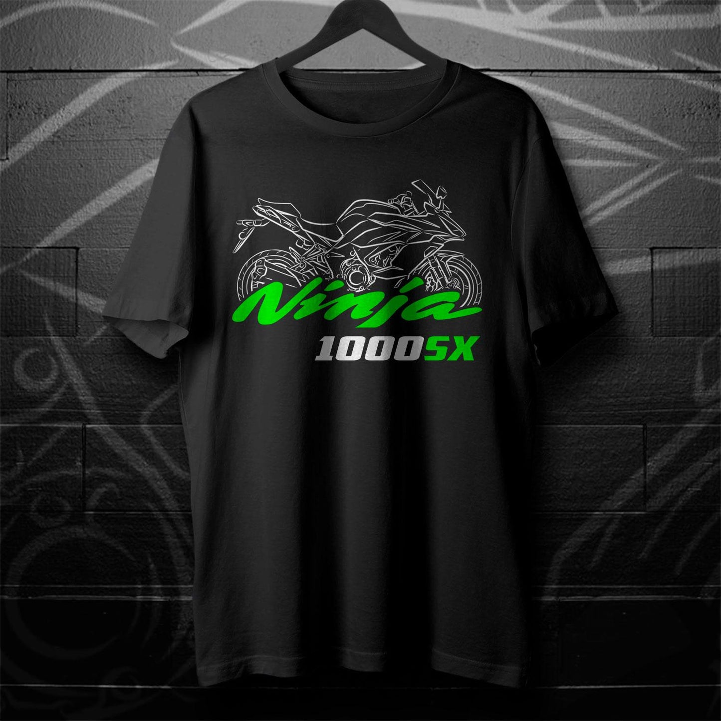 Kawasaki Ninja 1000SX Inspired T-Shirt - Motorcycle Tee Shirt for Riders
