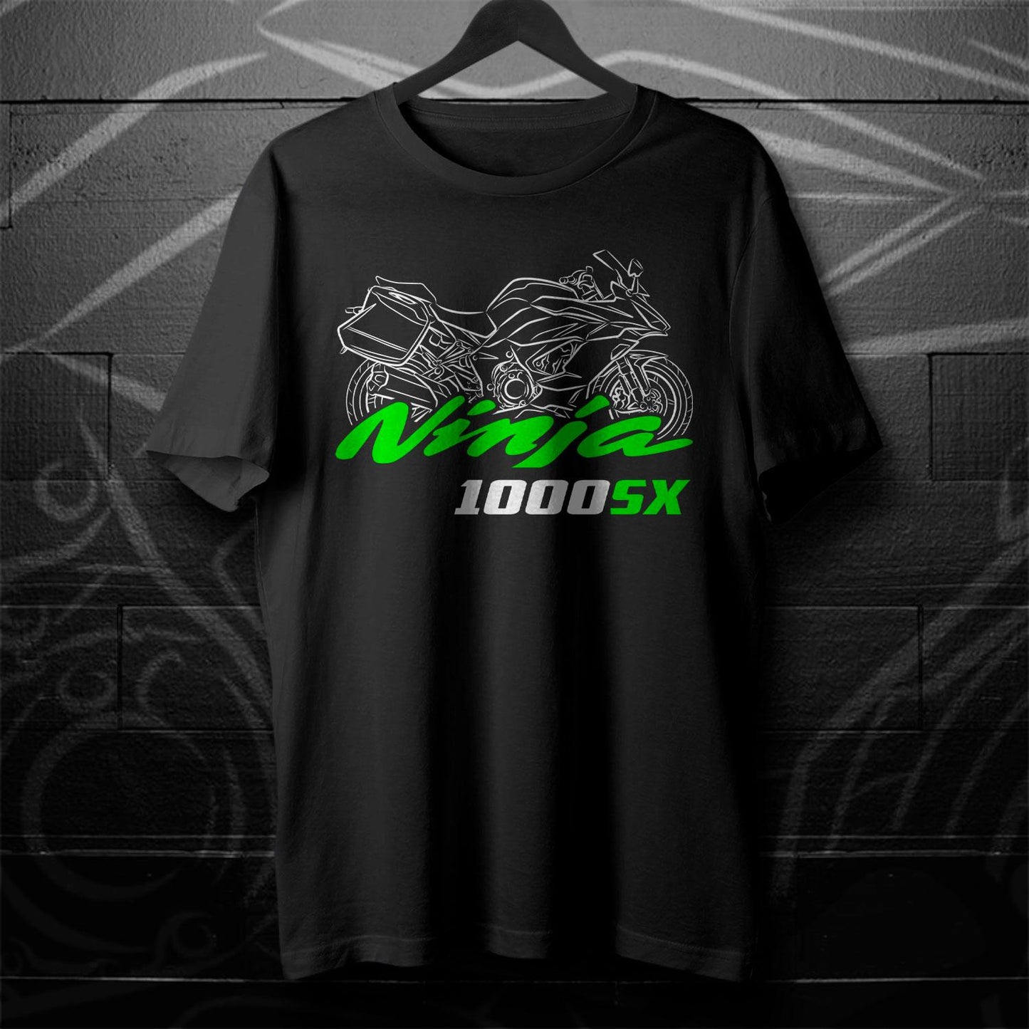 Kawasaki Ninja 1000SX Inspired T-Shirt - Motorcycle Tee Shirt for Riders