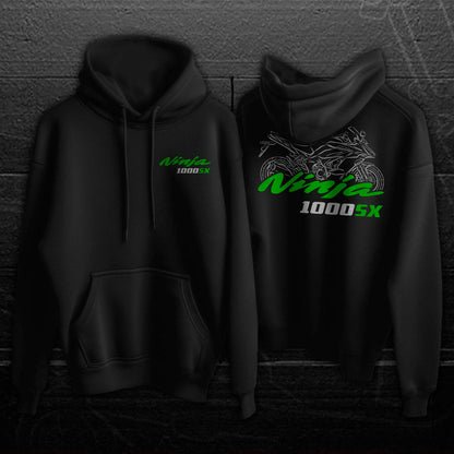 Kawasaki Ninja 1000SX Inspired Hoodie - Motorcycle Sweatshirt for Riders