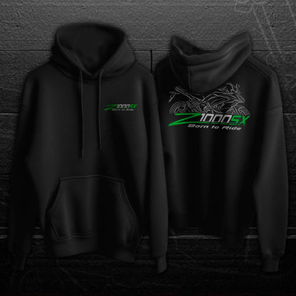 Kawasaki Z1000SX Inspired Hoodie - Motorcycle Sweatshirt for Riders