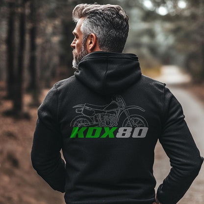 Kawasaki KDX80 1984 - 1988 Inspired Hoodie - Motorcycle Sweatshirt for Riders